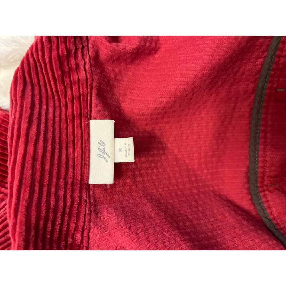 J.Jill Woman’s Small Red Button Up Jacket - Picture 4 of 4